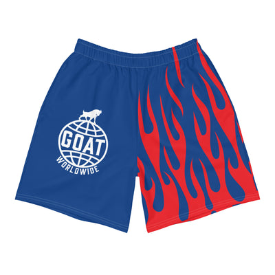 GOAT Worldwide Training Shorts (Red, White, Blue)