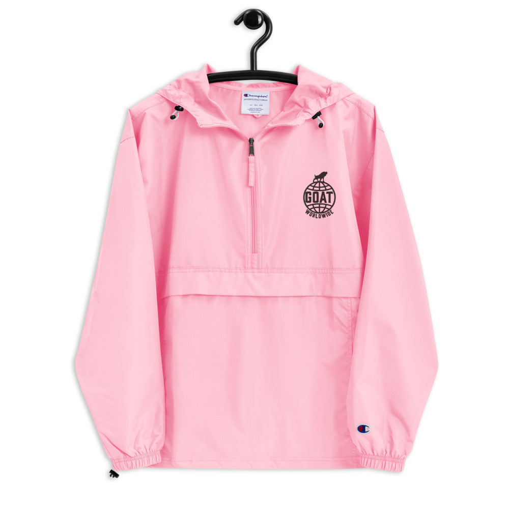 GOAT Worldwide Embroidered Champion Packable Jacket